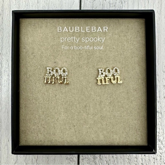 BaubleBar Jewelry - BaubleBar BOO-TIFUL Sparkly Stud Halloween Earrings